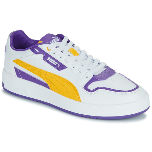 Čevlji  Moški Nizke superge Puma Court Classic Street Bela / Vijolična / Rumena
