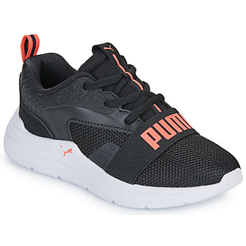 Čevlji  Deklice Šport Puma Soft Wired 2 PS Črna / Rožnata