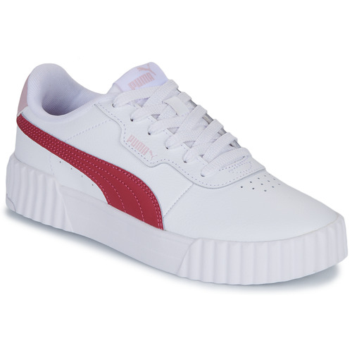 Čevlji  Deklice Nizke superge Puma Carina 3.0 Jr Bela / Rdeča