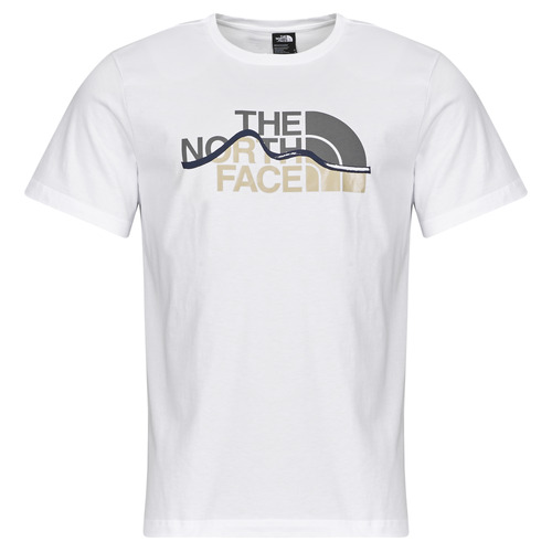 Oblačila Moški Majice s kratkimi rokavi The North Face S/S Mountain Line Bela