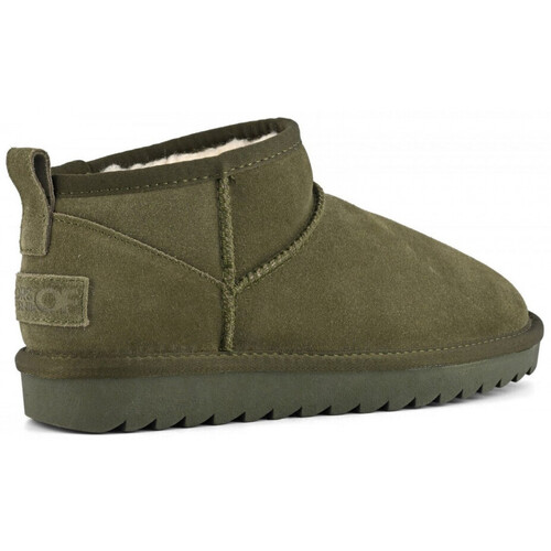 Colors of California Short winter boot in suede Zelena