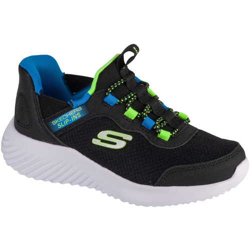 Čevlji  Deklice Nizke superge Skechers Slip-Ins: Bounder - Brisk-Burst Črna