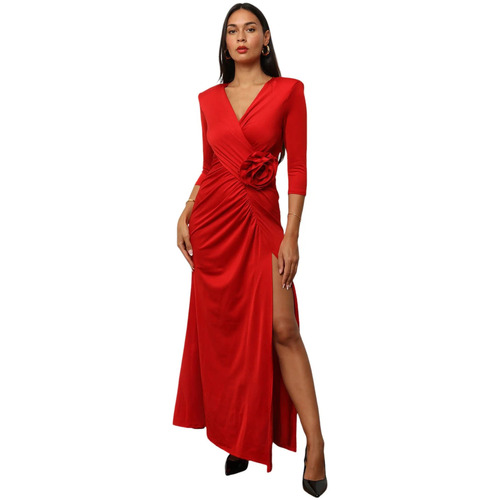 Oblačila Ženske Obleke La Modeuse 72100_P169428 Rdeča