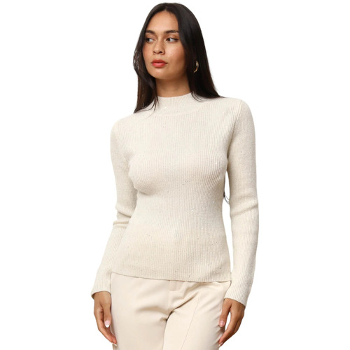 Oblačila Ženske Puloverji La Modeuse 72380_P169900 Bež