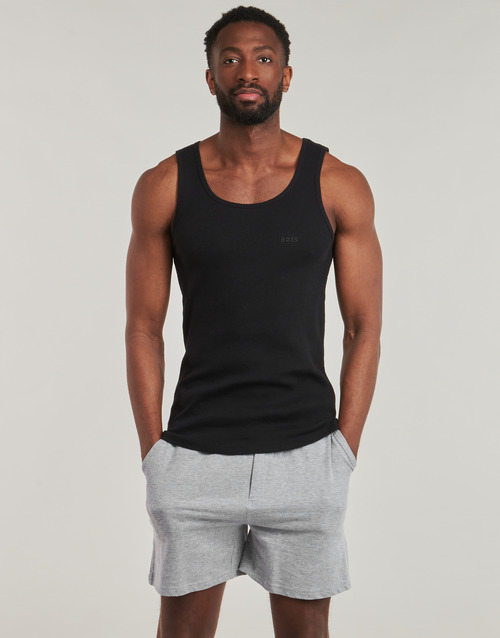 BOSS TankTop3P RibClassic Črna