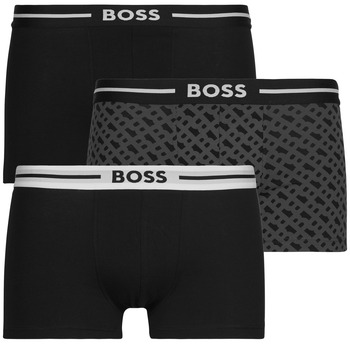 Spodnje perilo Moški Boksarice BOSS Trunk 3P Bold Design Črna / Monogramme