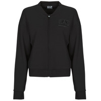 Oblačila Ženske Jakne Emporio Armani EA7 TRAIN LOGO SERIES T-TOP FZ CRYSTAL  7W000178 Črna