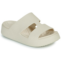 Čevlji  Ženske Natikači Crocs Getaway Groove Platform HStrap Bež