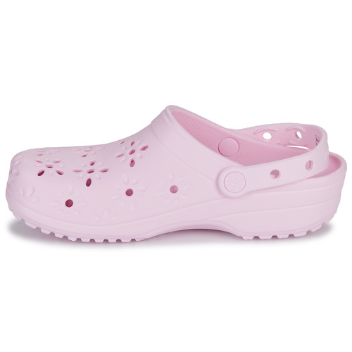 Crocs Classic Floral Cut Out Clog Rožnata