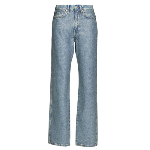 Oblačila Ženske Jeans straight Only ONLHOLLYWOOD Modra