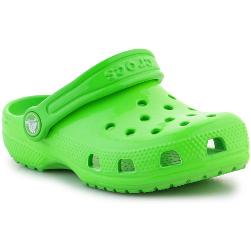 Čevlji  Otroci Sandali & Odprti čevlji Crocs Classic Neon Highlighter Clog K 209570-3WA Green Slime Zelena