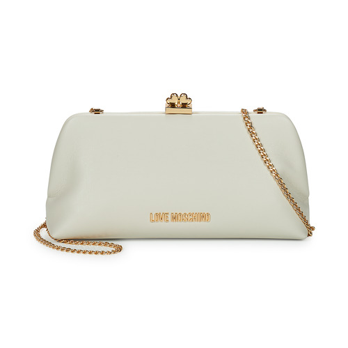 Torbice Ženske Večerne torbice Love Moschino CLUTCH JC4287 Slono-koščena