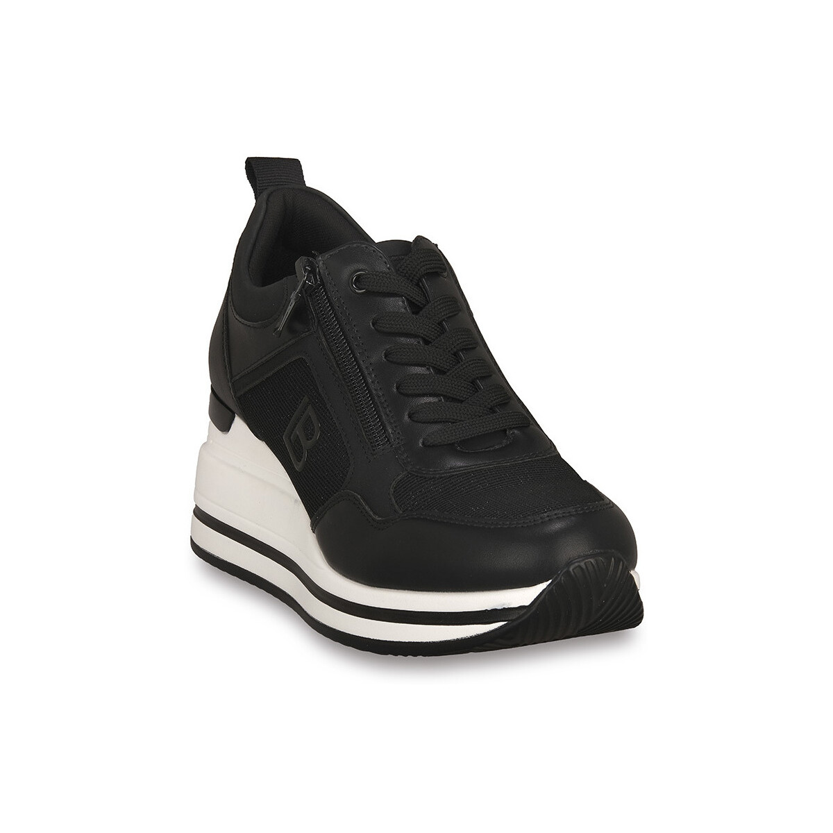 Čevlji  Ženske Modne superge Laura Biagiotti CALF BLACK Črna