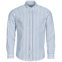 Oblačila Moški Srajce z dolgimi rokavi Jack & Jones JJEOXFORD Bela / Modra