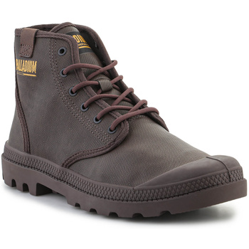 Čevlji  Visoke superge Palladium PAMPA HI COATED 74375-249-M Dark Cocoa Kostanjeva
