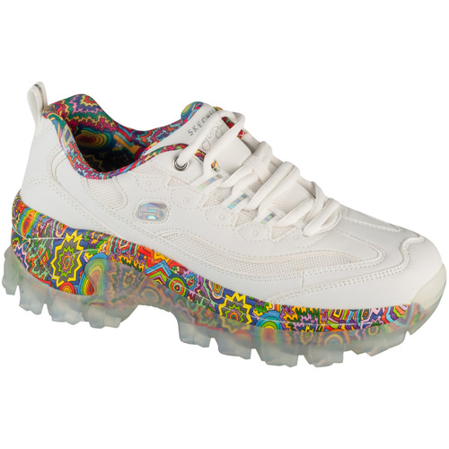 Čevlji  Ženske Nizke superge Skechers Jen Stark: Hi-Ryze - Deco Drip Bela