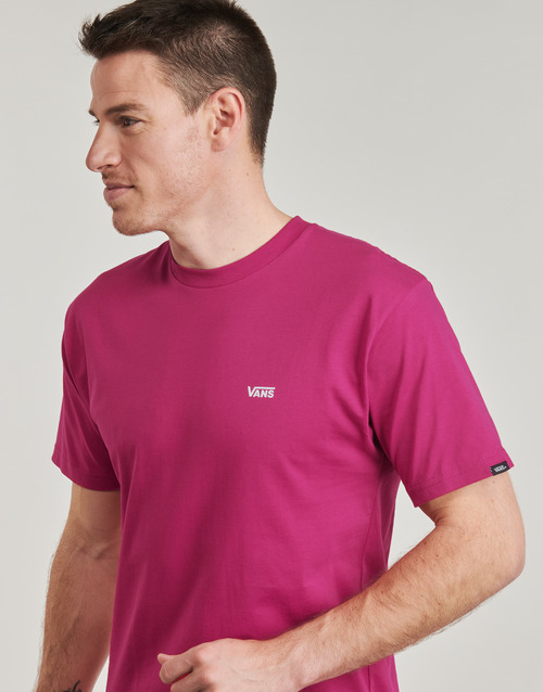 Vans MN LEFT CHEST LOGO TEE Bordo