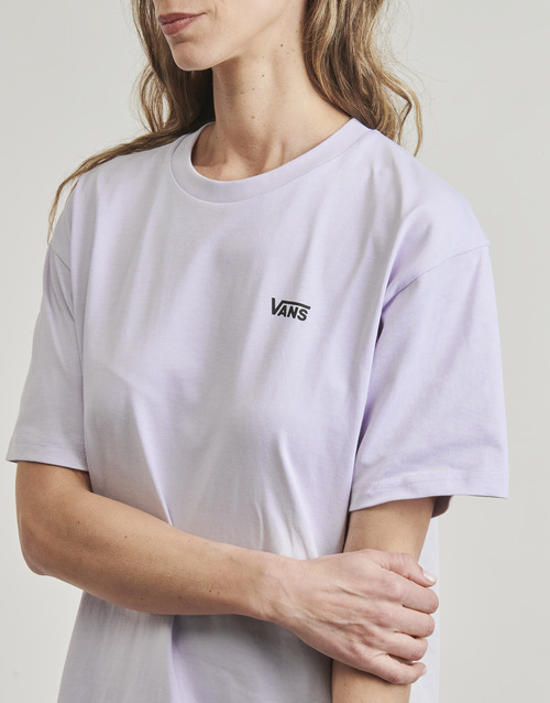 Vans LEFT CHEST LOGO TEE EM Vijolična