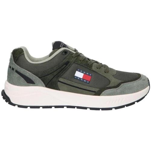 Čevlji  Moški Nizke superge Tommy Hilfiger  Zelena