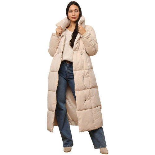Oblačila Ženske Plašči La Modeuse 73157_P172617 Bež