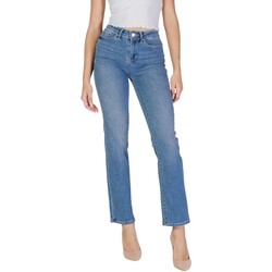 Oblačila Ženske Jeans straight Vero Moda VMFLASH MR STRAIGHT JEANS LI347 GA NOOS 10306823 Modra