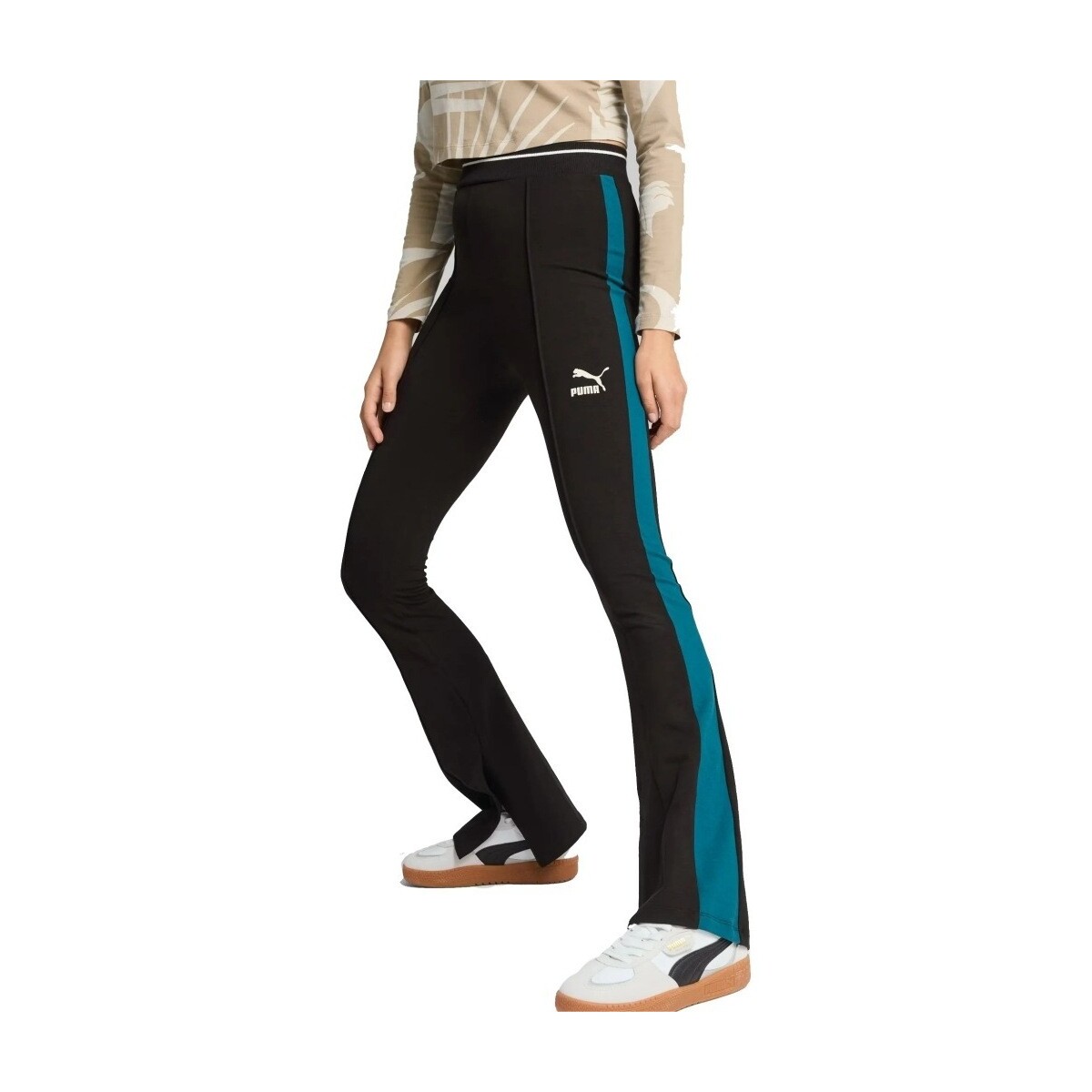 Oblačila Ženske Hlače Puma FLARED LEGGINGS Črna