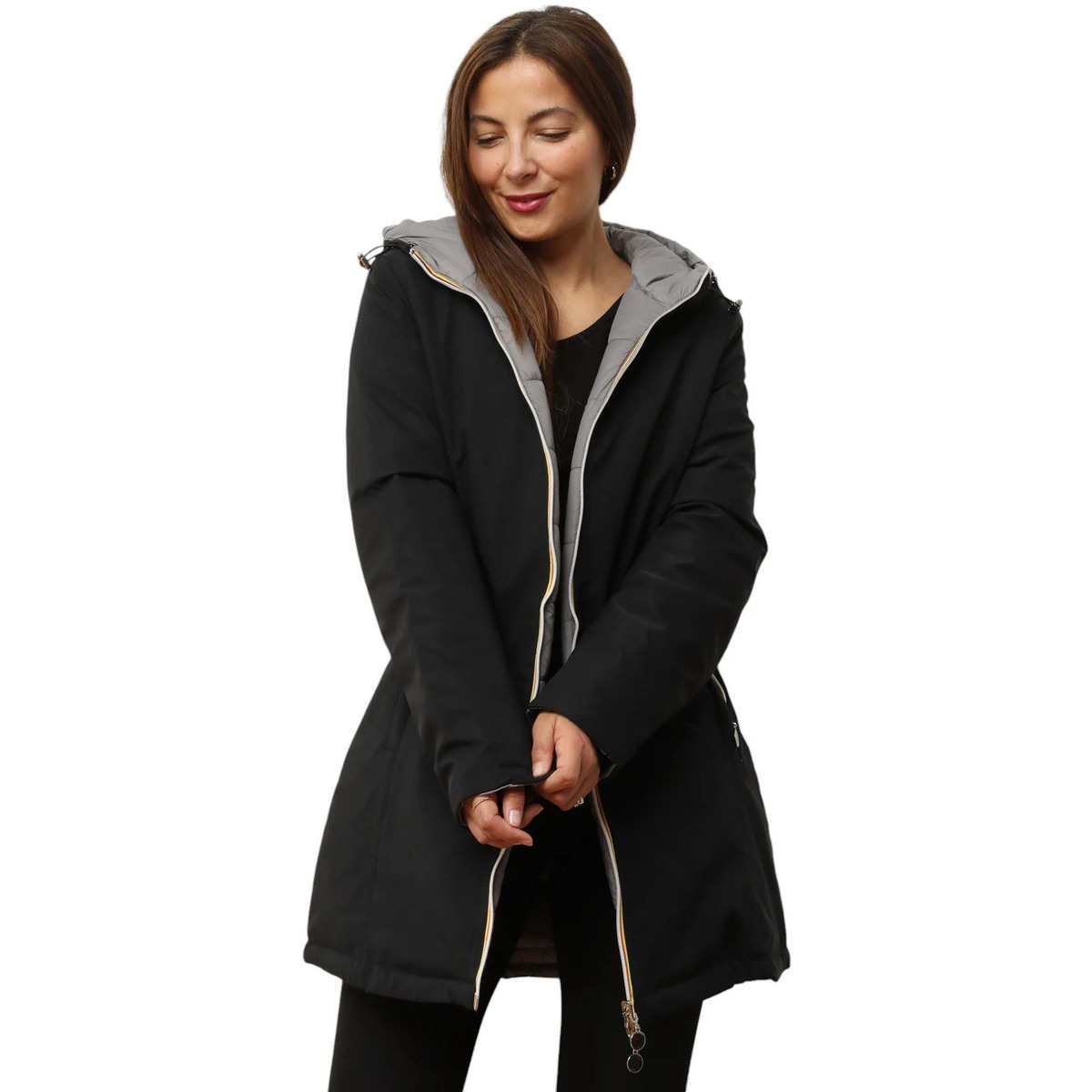 Oblačila Ženske Plašči La Modeuse 73203_P172655 Siva