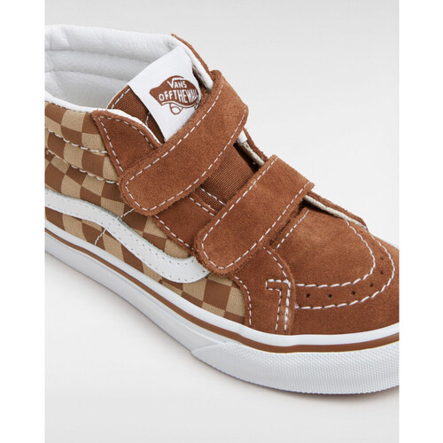 Vans Sk8-mid reissue v neutral checkerboarde Kostanjeva