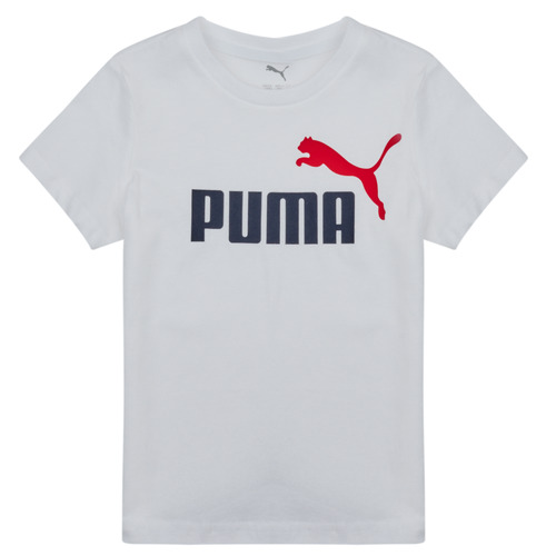 Oblačila Dečki Majice s kratkimi rokavi Puma ESS 2 COLOR NO1 LOGO TEE Bela