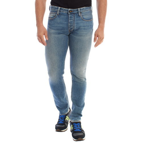 Oblačila Moški Hlače Emporio Armani 3K1J75-1DX1Z0942 Modra