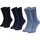 Spodnje perilo Moški Športne nogavice Skechers 3pk Men's Basic Socks Modra