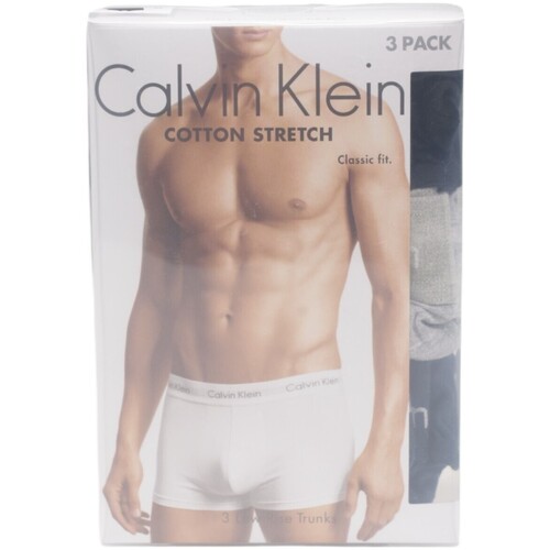 Spodnje perilo Moški Boksarice Calvin Klein Jeans LOW RISE TRUNK 3PK 0000U2664G Črna