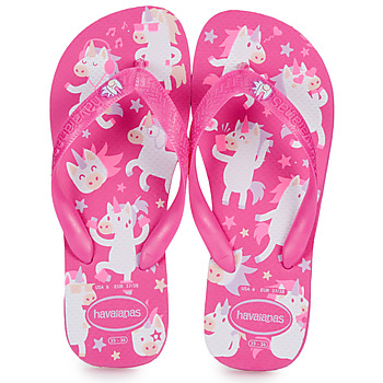Čevlji  Deklice Japonke Havaianas KIDS FANTASY Rožnata / Bela