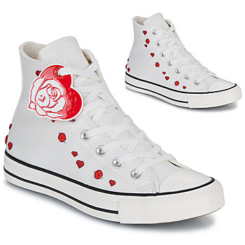 Čevlji  Ženske Visoke superge Converse CHUCK TAYLOR ALL STAR Bela / Rdeča