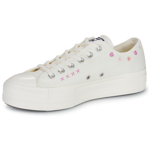 Converse CHUCK TAYLOR ALL STAR LIFT FLORAL EMBROIDERY LOW TOP Bela