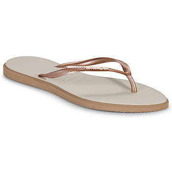 Čevlji  Ženske Japonke Havaianas SLIM POINT Bež / Pozlačena