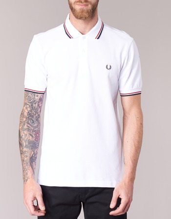 Fred Perry THE FRED PERRY SHIRT Bela / Rdeča