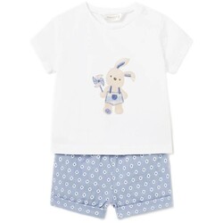 Oblačila Otroci Otroški kompleti Mayoral 1205 Conjunto 2 piezas Better Cotton Blanco Bela
