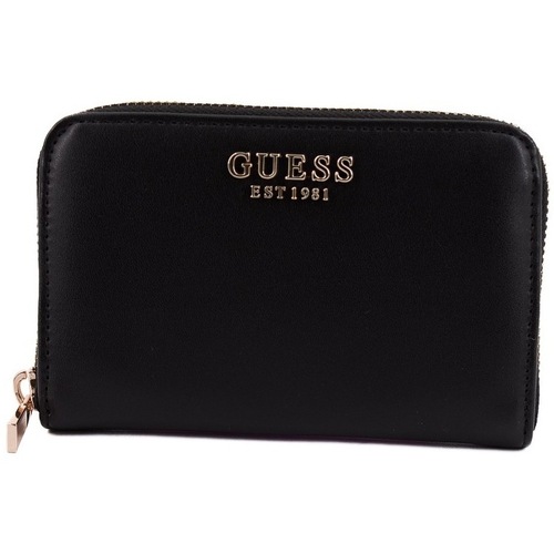 Torbice Ženske Denarnica Guess LAUREL SLGMEDIUM ZIP Črna