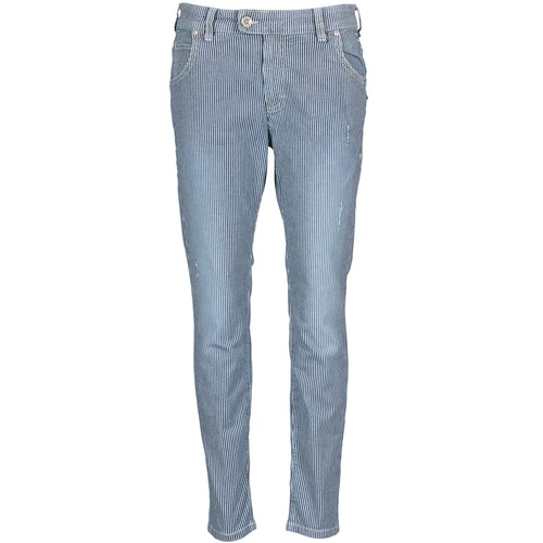 Oblačila Ženske Jeans straight Marc O'Polo LAUREL Modra / Bela