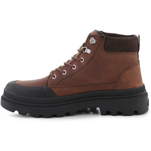 Čevlji  Moški Polškornji Palladium Pallatrooper Cuff WP+ 04365-248-M Bison Kostanjeva