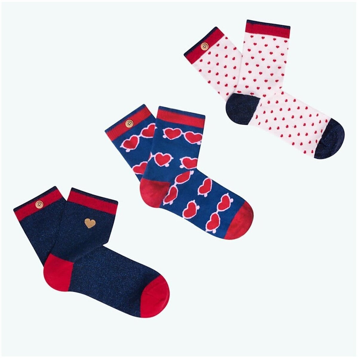 Spodnje perilo Moški Nogavice Cabaia CAB499HNPZ SOCK X3 Večbarvna