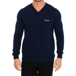 Oblačila Moški Puloverji Roberto Cavalli FSX601-NAVY         