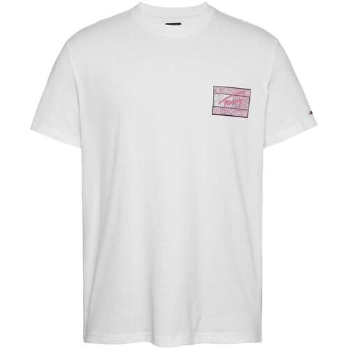 Oblačila Moški Majice s kratkimi rokavi Tommy Hilfiger  Bela