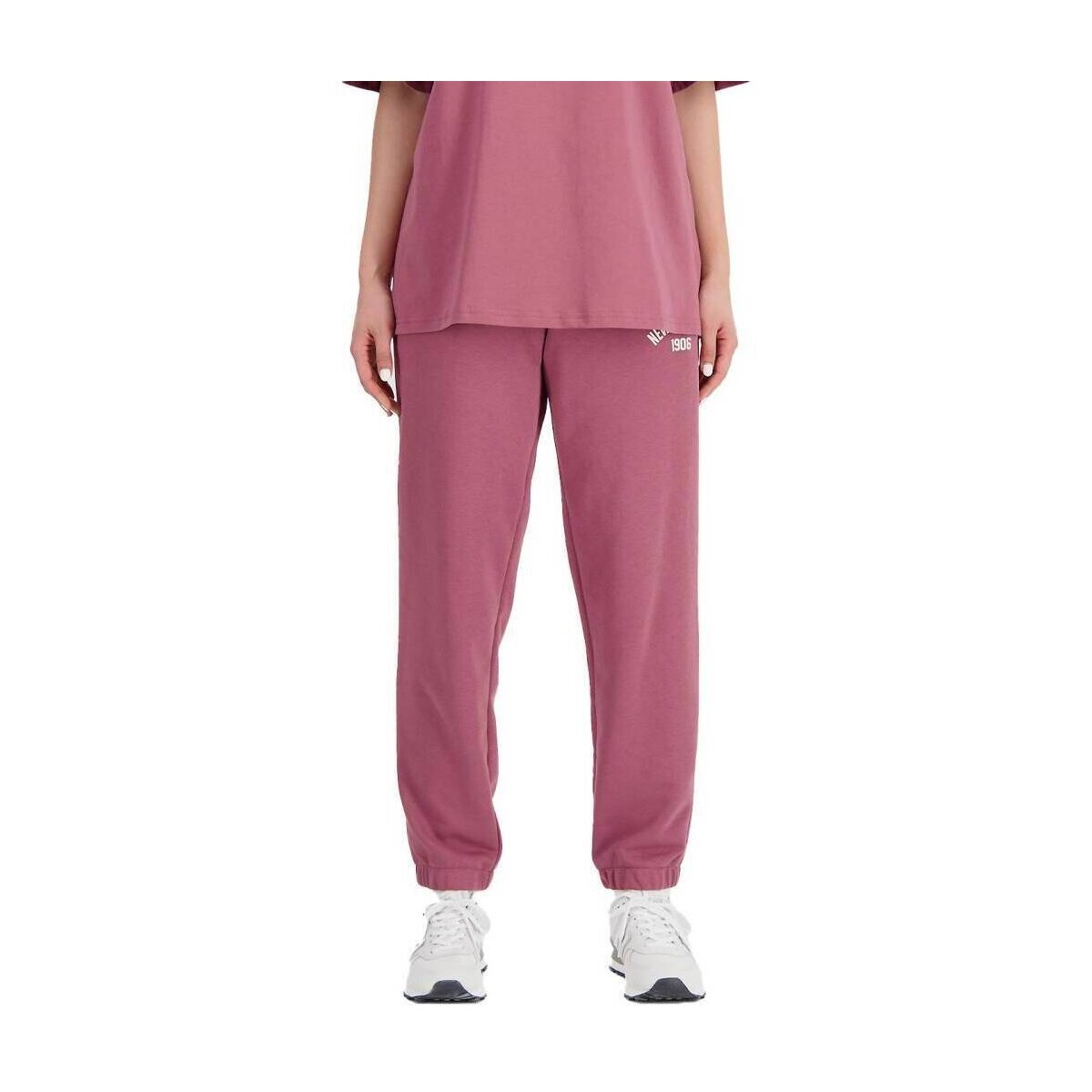 Oblačila Ženske Hlače New Balance ESSENTIALS FLEECE PANT Bordo
