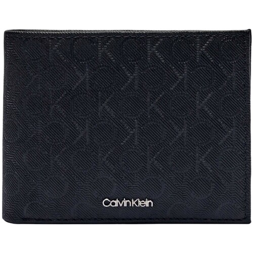 Torbice Moški Denarnice Calvin Klein Jeans CK MUST MONO BIFOLD 5CC W/COI K50K512703 Črna