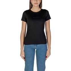 Oblačila Ženske Majice s kratkimi rokavi Calvin Klein Jeans INSTITUTIONAL GRAPHIC J20J224990 Črna
