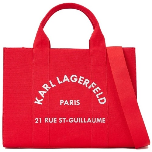 Torbice Ženske Torbe Karl Lagerfeld RSG SQUARE MEDIUM TOTE Rdeča