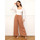 Oblačila Ženske Hlače La Modeuse 71937_P168850 Kostanjeva