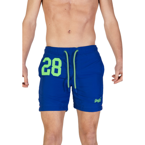 Oblačila Moški Kopalke / Kopalne hlače Superdry M30018AT Modra